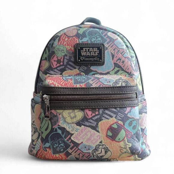 Loungefly Star Wars Pastel Graffiti Sticker Mini Backpack main image 12